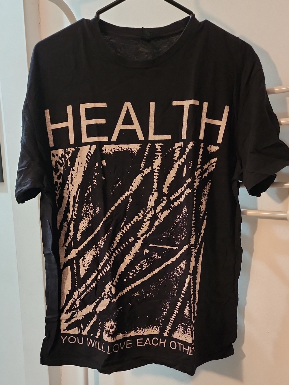 Black HEALTH You Will Love Each Other tour tee